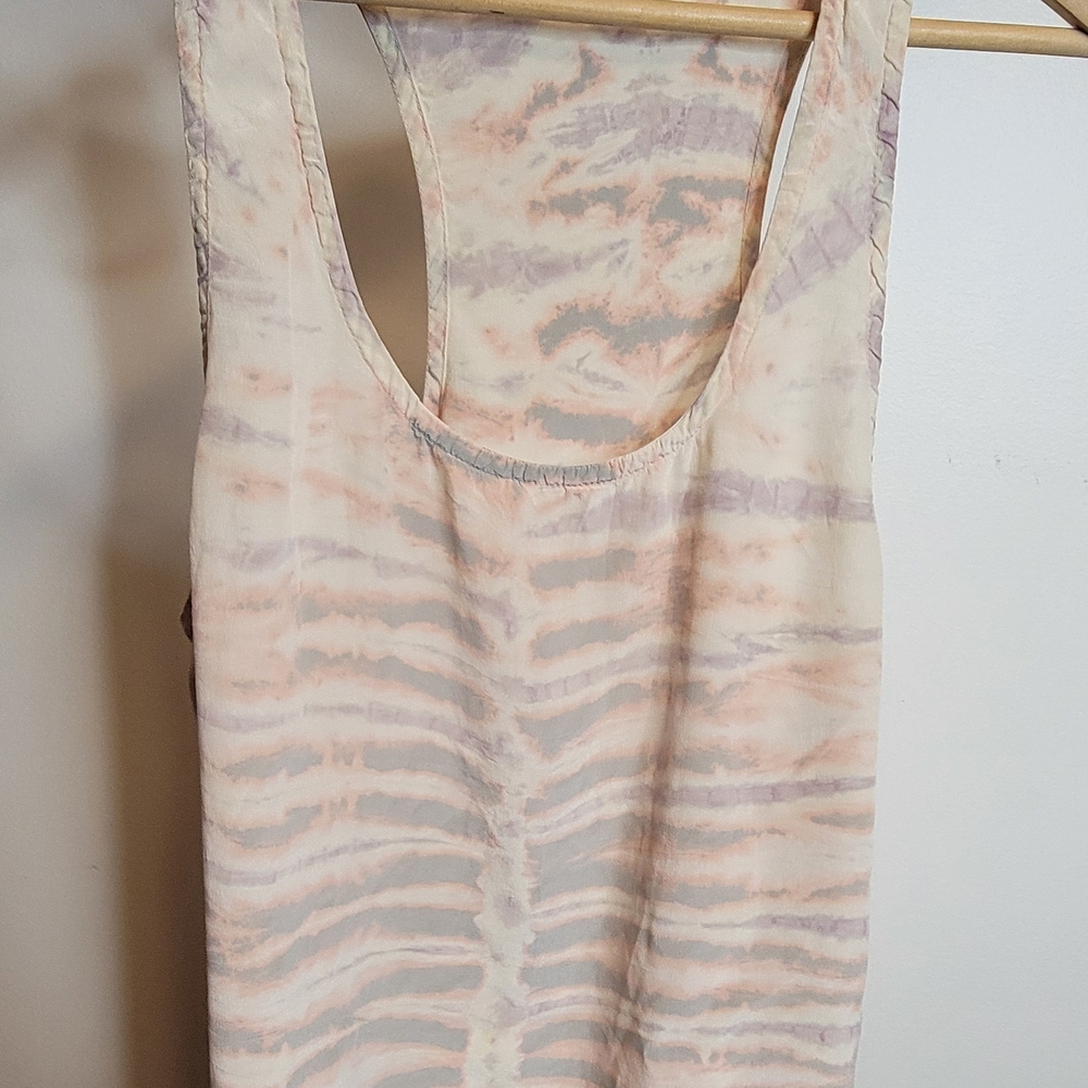 Gypsy 05 Tan and Cream Sleeveless Tank Top